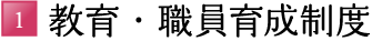 1.教育・職員育成制度